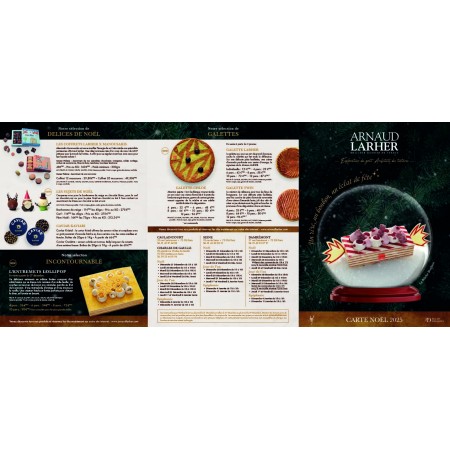 1000 carte NOEL 2025 - 3 volets - 506x230mm sur 250g satin