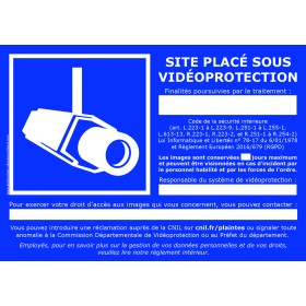 Adhésif "VIDEO" - vinyle monomère + lamination mate - colle standard _ A4